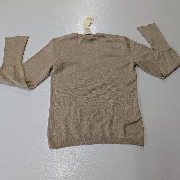 NWT Banana Replublic Silk Blend Sweater Size Small Color Tan - Picture 2 of 10